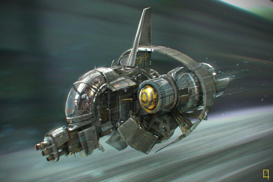 Small Spaceship held togeather with spit and twine